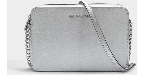 michael kors crossbody silver hardware|michael kors silver crossbody bag.